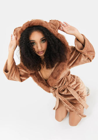 Have No Fear Fuzzy Lion Robe