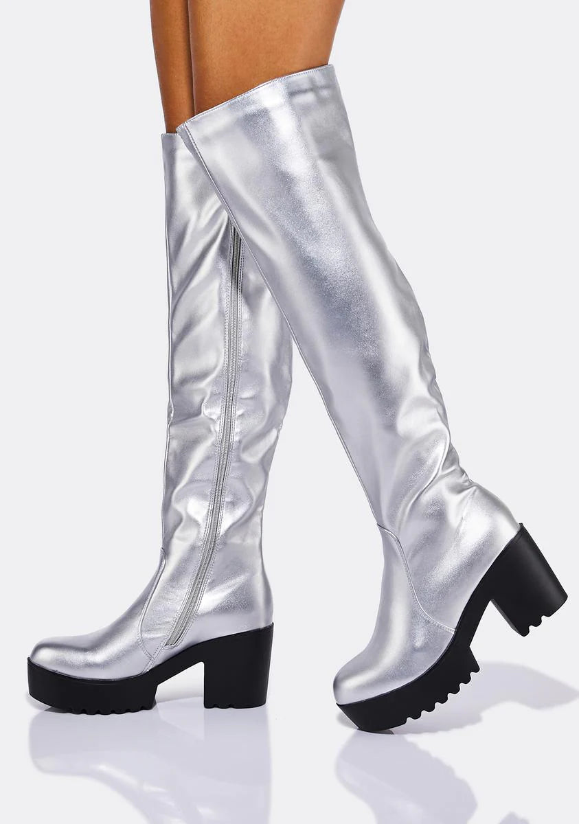 Platinum Brewed Alchemy Knee High Boots