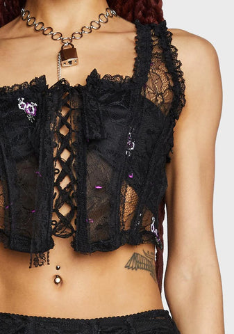 Myth In Bloom Lace Corset
