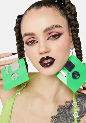 Throwback Floppy Disk Earrings