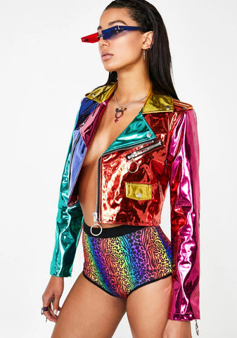 Rainbow Runner Moto Jacket
