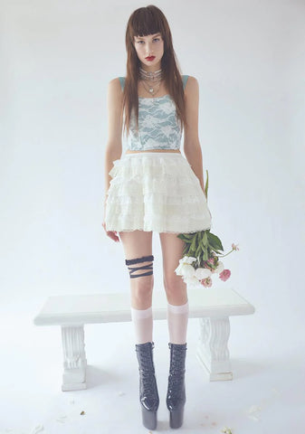 Wish U The Worst Lace & Tulle Skirt