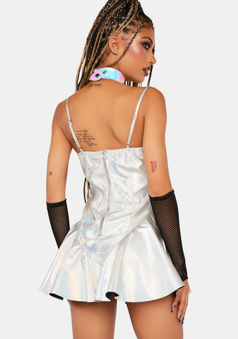 Cosmic Maximized Pleasure Mini Dress