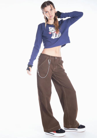 Here To Charm You Thermal Crop Top