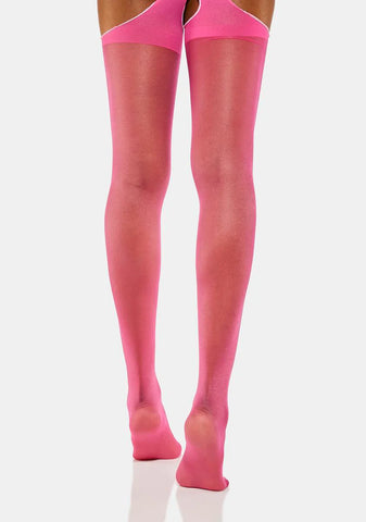 Baby Bottled Heart Criss Cross Socks