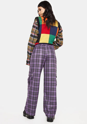 Harlow Plaid Utility Pants