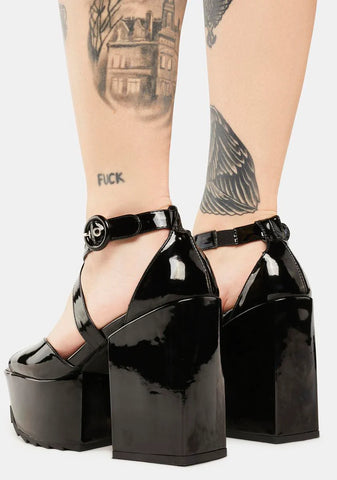 Enemies Close Chunky Platform Sandals