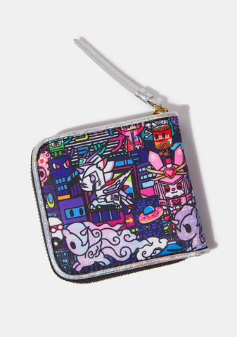 Midnight Metropolis Small Zip Around Wallet