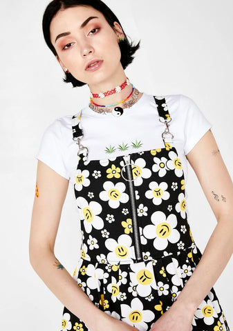 Hazy Daisy Overall Dress