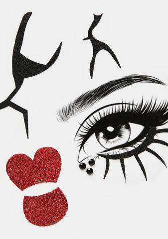 All Dolled Up Face Stickers