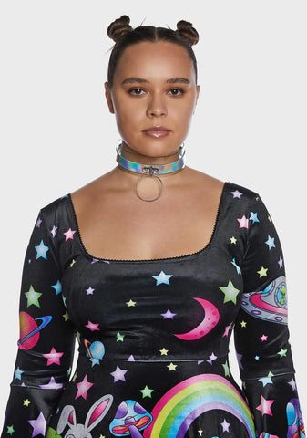 Rainbow Dimension O-Ring Choker
