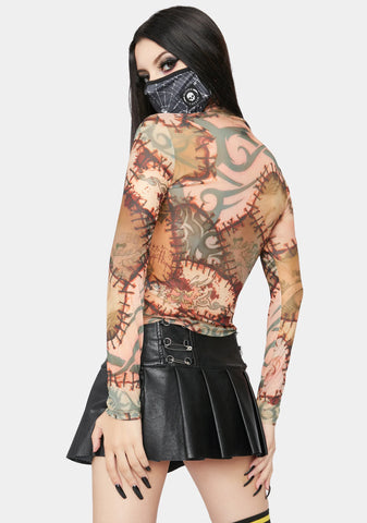 Under Your Skin Mesh Top