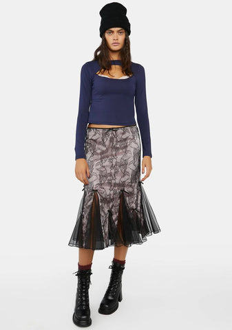 Berry Keep Your Cool Long Sleeve Top