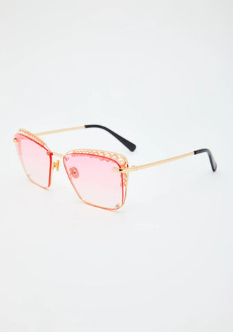 Ruby Clear Vision Rectangle Sunglasses