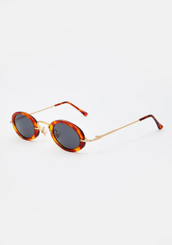 Journey Tortoiseshell Oval Sunglasses
