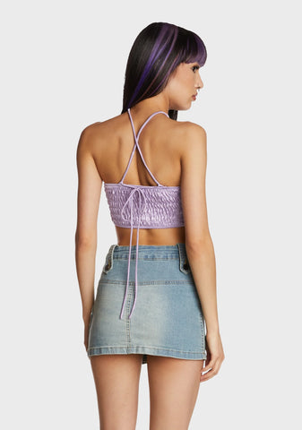 Dainty Illusion Halter Top