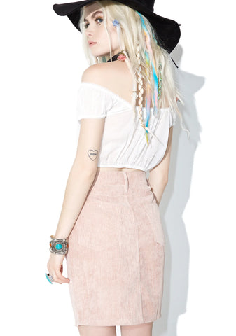 Bae Pink Broom Skirt