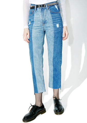 Off Chance Paneled Jeans