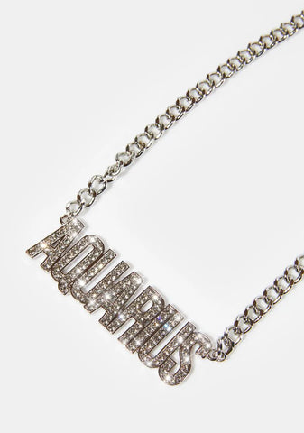 Aquarius Bling Chain Necklace