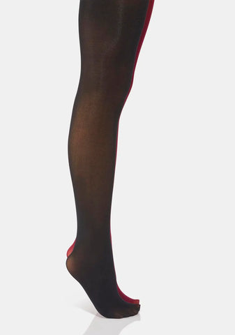 Double Take Two-Tone Sheer Tights