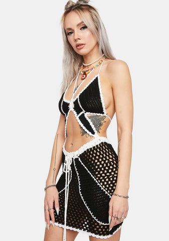 Bye Bye Drama Crochet Dress