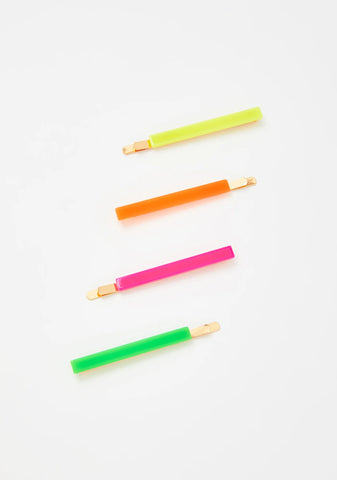 All In My Head Neon Hair Clips