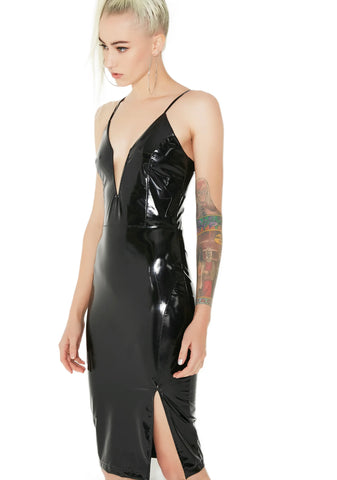 Widowmaker Vinyl Bodycon Dress
