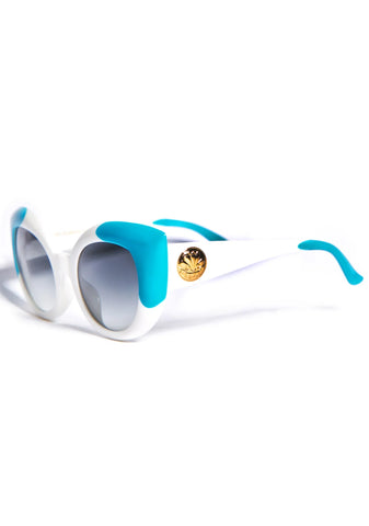 The Diamond Brunch Sunglasses - White