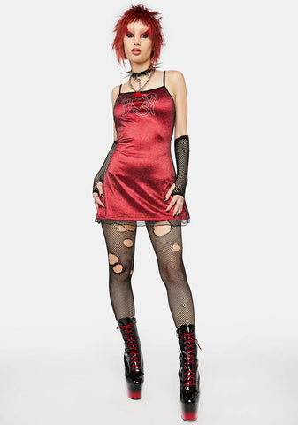 Vamp Angel Mesh Mini Dress
