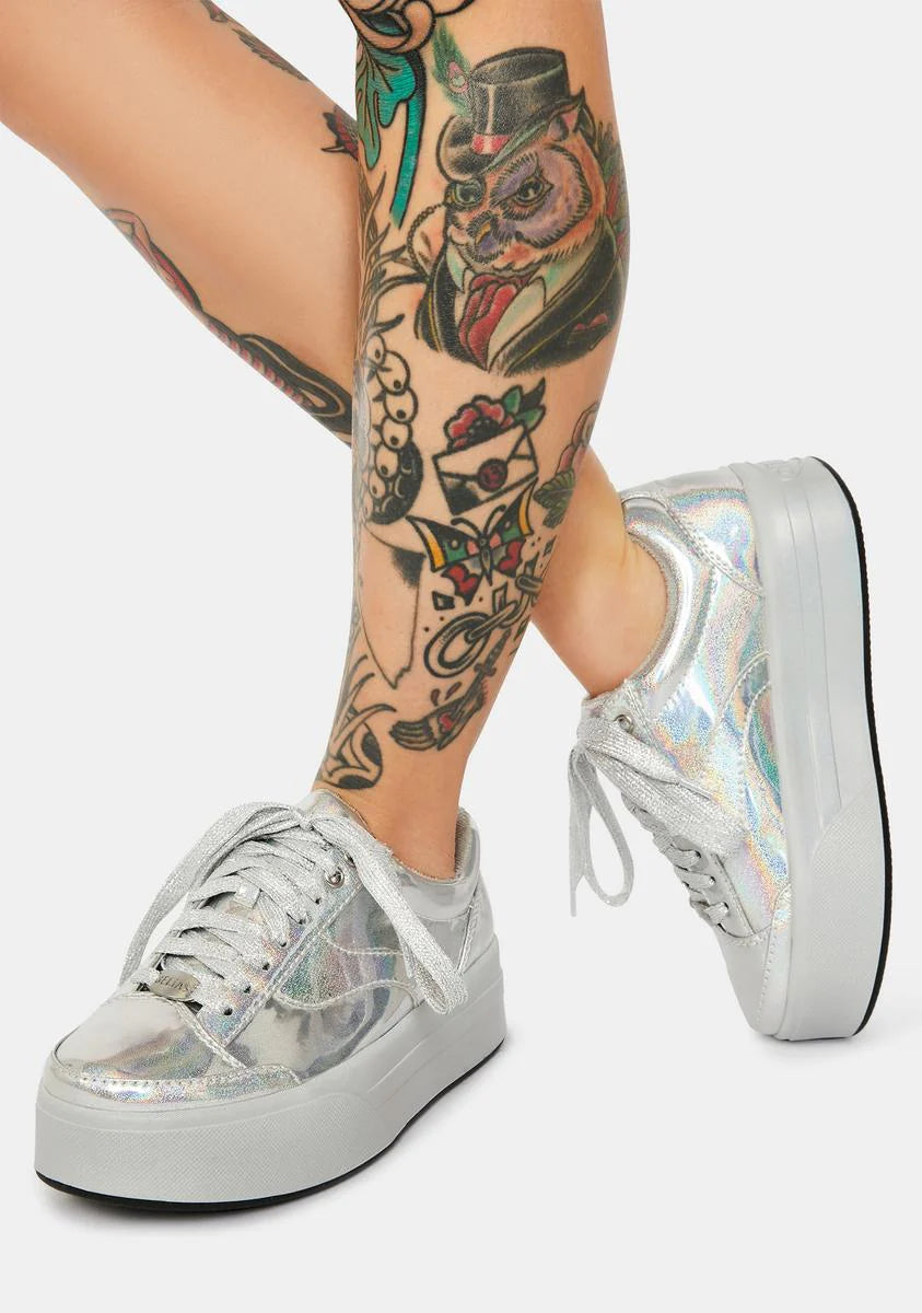 Reindeer Games Holographic Platform Sneakers