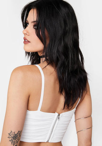 Icy Please Me Tease Me Cropped Bustier