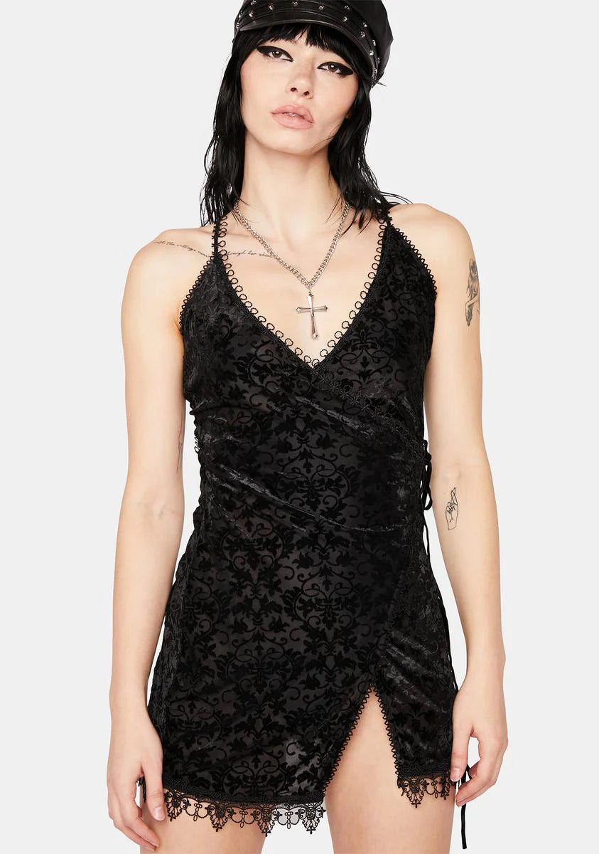 Lace Detail Mini Dress