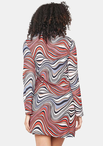 All About Art Abstract Mini Dress