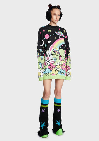 Happy Planet Intarsia Sweater