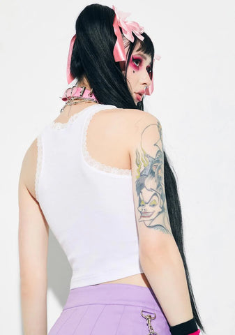 Grunge Girl Ransom Note Graphic Tank