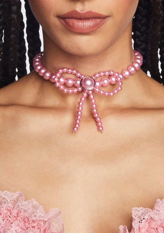 Toast To You Bow Choker