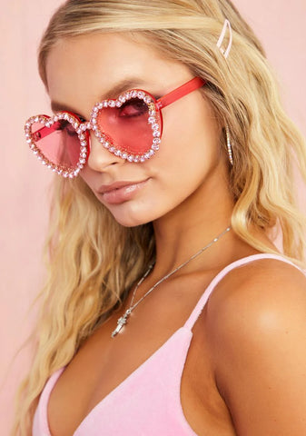 Lover's Paradise Heart Sunglasses