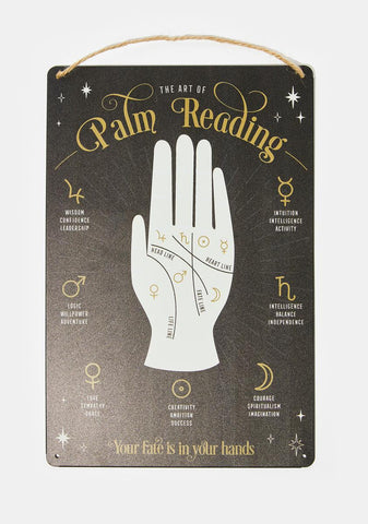 Fate In Your Hands Metal Sign