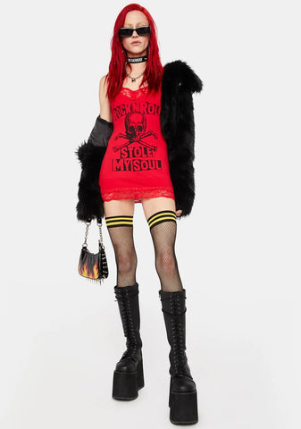 Red Rock N Roll Stole My Soul Cami Mini Dress