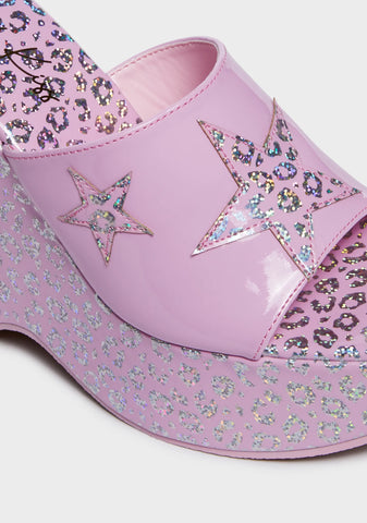 Star Shine Platform Wedges