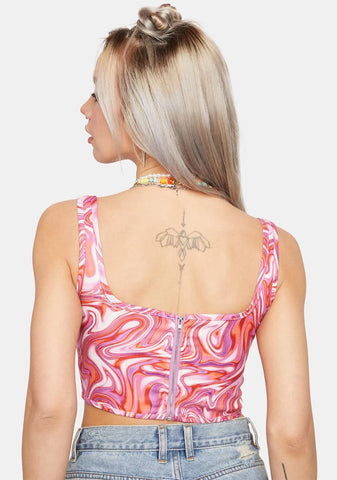 Slow Motion Feel Corset Top