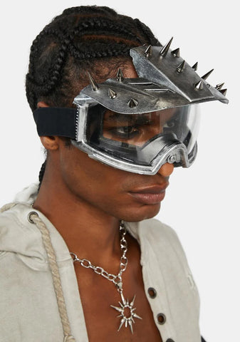 Compression Metal Spiked Goggles