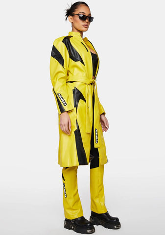 Yellow Transformer Moto Coat