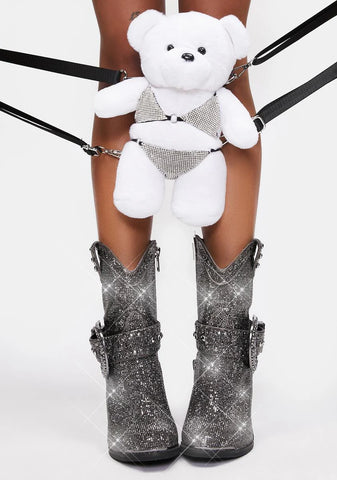 Sheriff Shine Cowboy Boots - Gunmetal