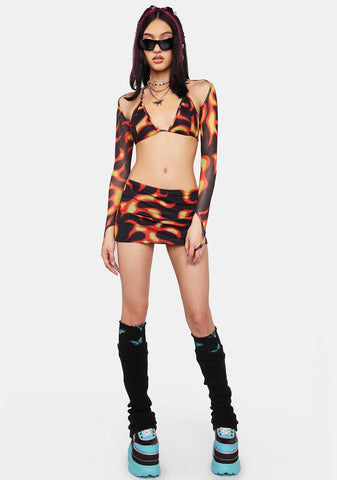 Summer Smoke And Mirrors Skirt Set