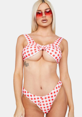 Strawberry Hot Flirt Summer Bikini Set
