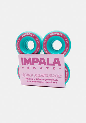 Aqua 4 Pack Quad Wheels