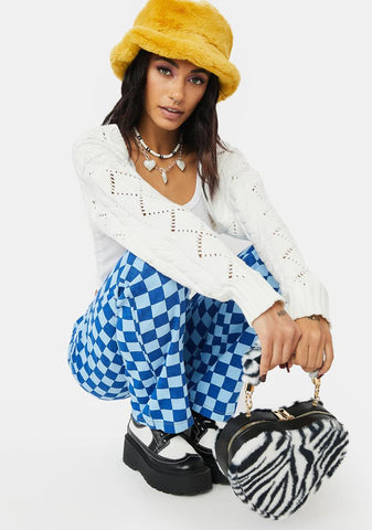 Wild One Fuzzy Handbag