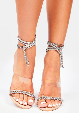 Nude Remember Me Always Peep Toe Heels