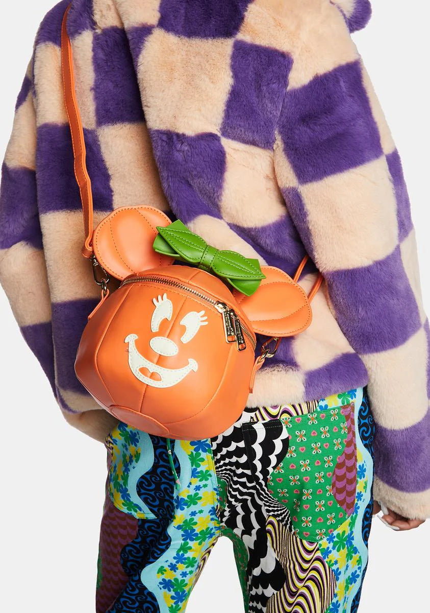 Minnie Mouse Glow in the Dark Pumpkin Crossbody Bag